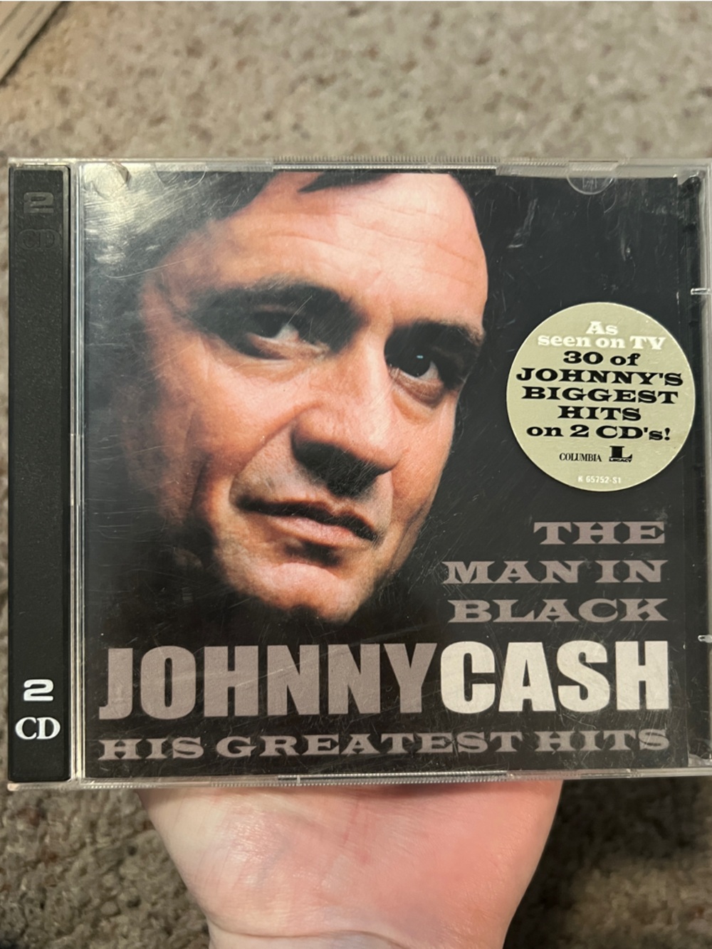 Johnny Cash "The Man in Black" - His Greatest Hits CD (2 CD)